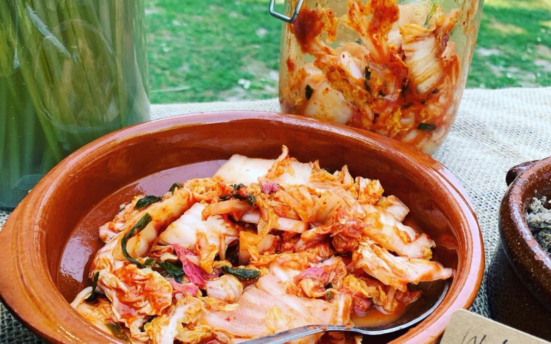 Summer “krautchi” Strawberry, Apricot, Rose style kimchi